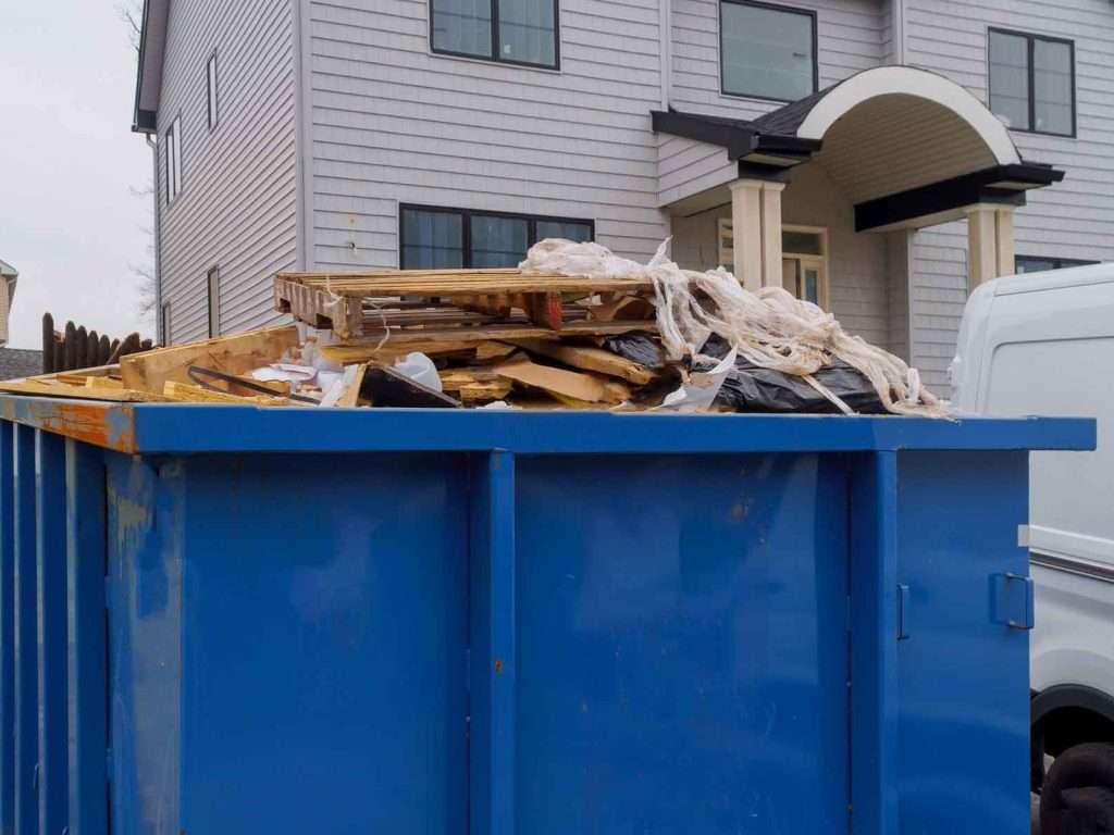 Residential Dumpster Rental 5 dumpster debris