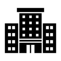Construction Dumpster Rental 13 office building glyph icon vector